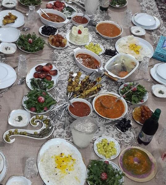 عکس سفره ماه رمضان