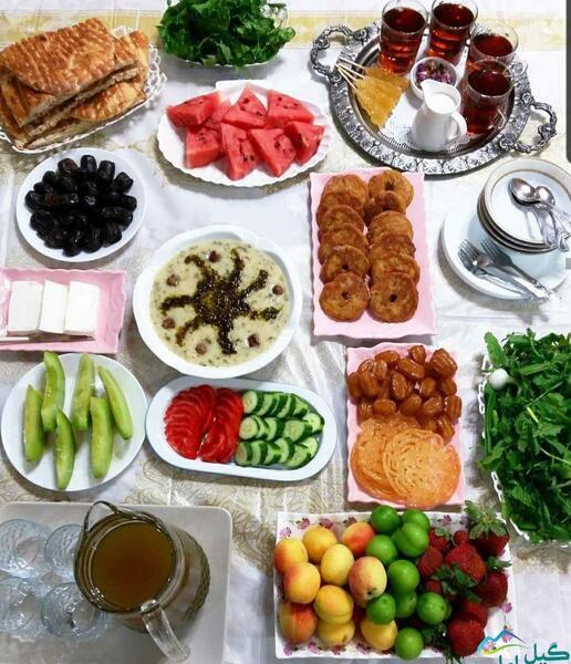 عکس سفره ماه رمضان