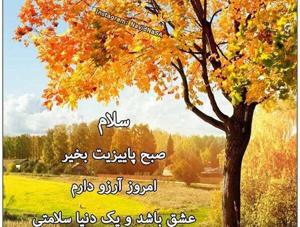 عکس صبح بخیر پاییز