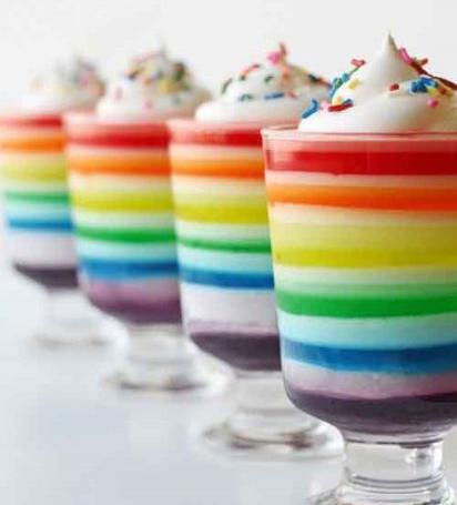 عکس ژله بستنی رنگین کمان