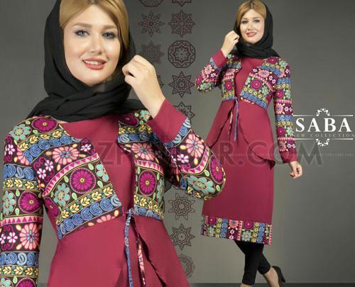 عکس مانتو رنگی بلند