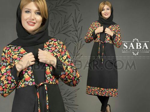 عکس مانتو رنگی بلند