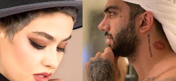 عکس تاتو های پویان مختاری