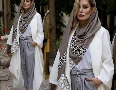 عکس سحر قریشی با مانتو جلو باز