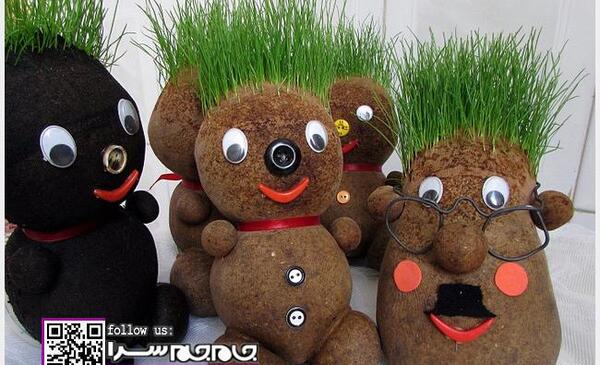 عکس سبزه عید عروسکی