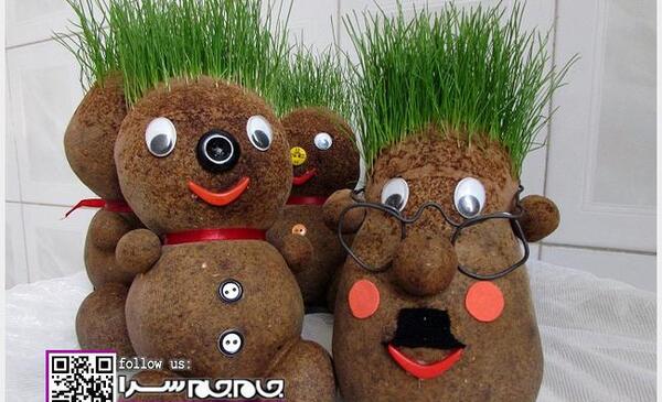 عکس سبزه عید عروسکی