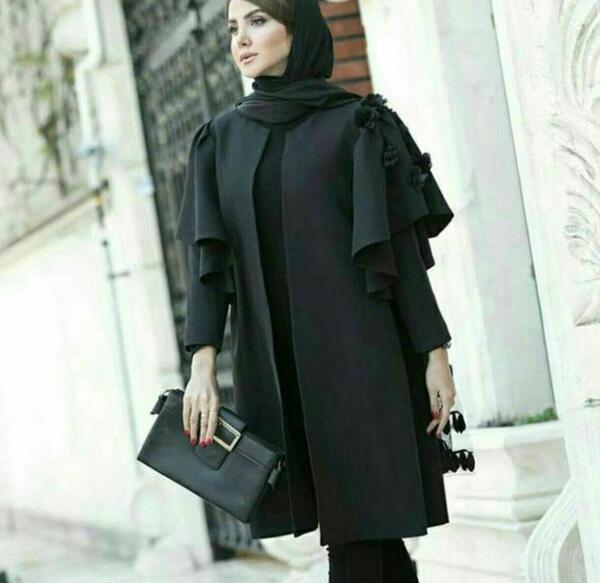 عکس مانتو رنگ کالباسی