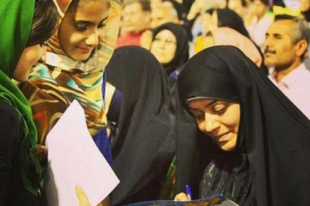 عکس قبل از حجاب الهام چرخنده