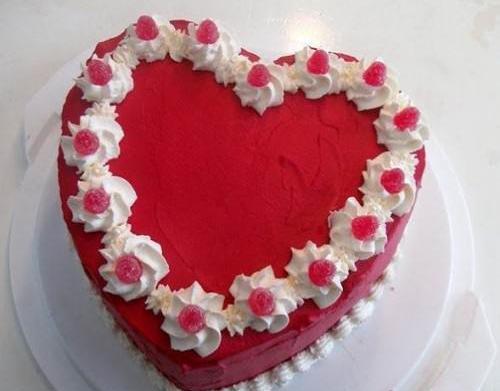 عکس کیک قلبی