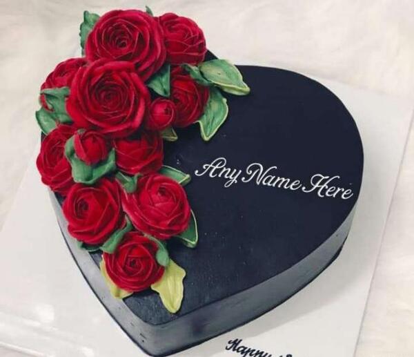 عکس کیک قلبی
