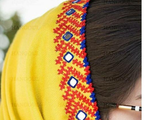عکس انواع کریشی روسری بلوچی