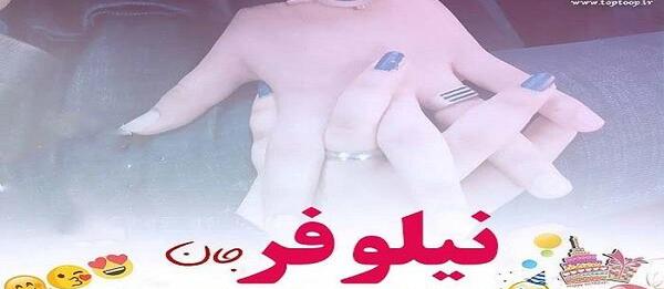عکس نوشته ی نیلوفر جان تولدت مبارک
