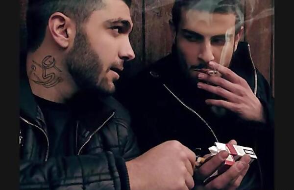 عکس نوشته از صادق و حصین