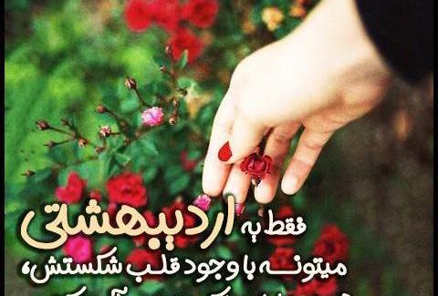 عکس نوشته و بهاری که اردیبهشتش به نام من است