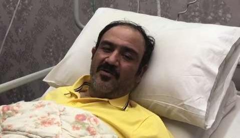 عکس مهران غفوریان در بیمارستان