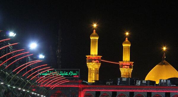 عکس حرم امام حسین همراه با شعر