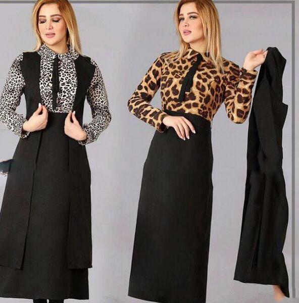 عکس مدل مانتو دخترانه ترکیبی