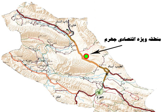 عکس هوایی جهرم