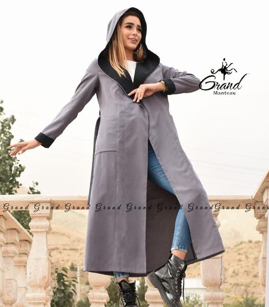 عکس مانتو بلند کلاه دار