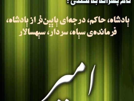 عکس نوشته دوست دارم امیر