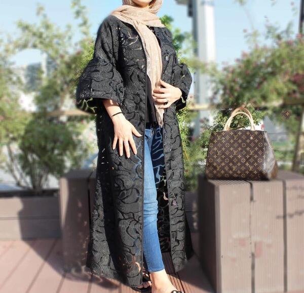 عکس مدل مانتو دخترانه با پارچه ژاکارد