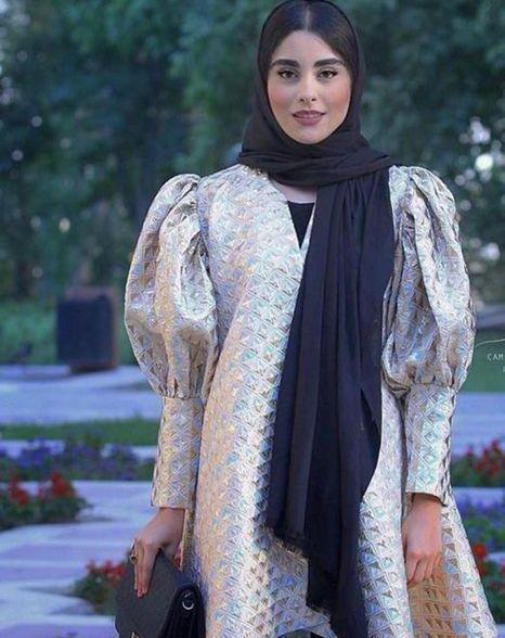 عکس مدل مانتو دخترانه با پارچه ژاکارد