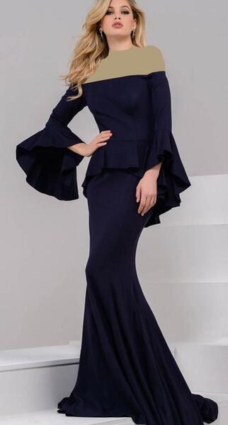 عکس لباس مجلسی زنانه استین کلوش
