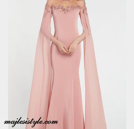 عکس لباس مجلسی زنانه استین کلوش