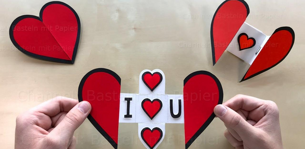 عکس نوشته قلب کاغذی
