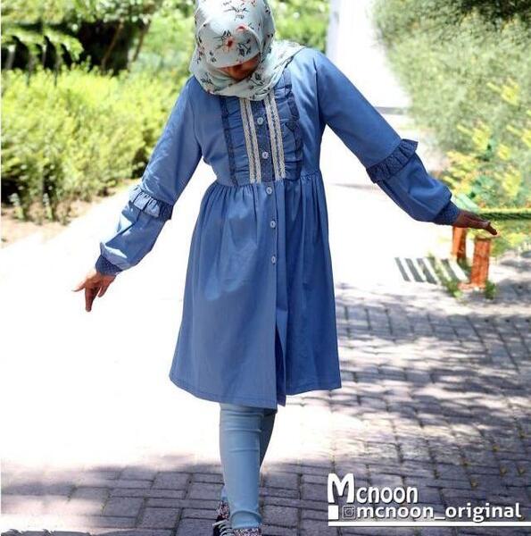 عکس مدل مانتو دخترانه نوجوان سال 1403
