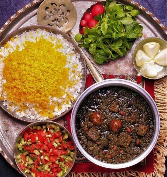 عکس قورمه سبزی شیک