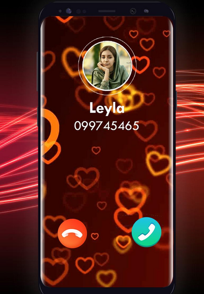 عکس صفحه گوشی در حال تماس
