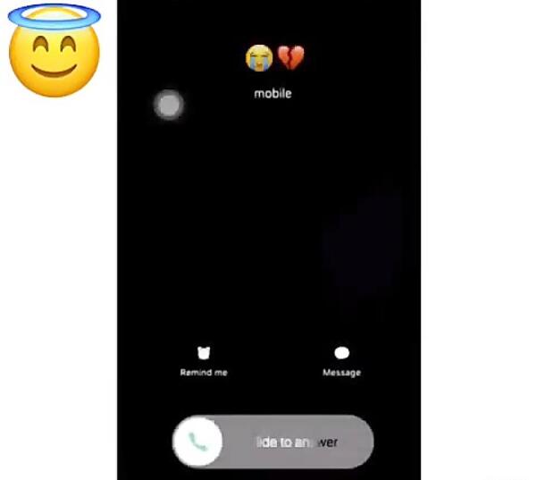 عکس صفحه گوشی در حال تماس