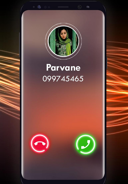 عکس صفحه گوشی در حال تماس