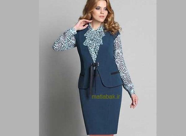 عکس لباس مجلسی زنانه کت دامن