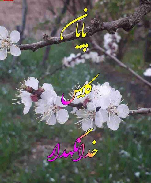 عکس نوشته پایان بهار