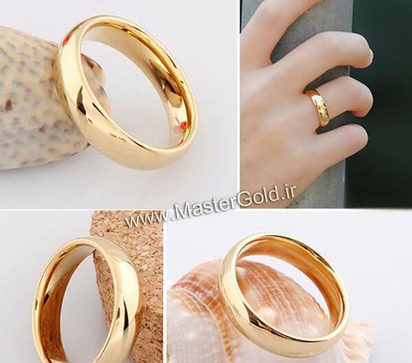 عکس حلقه طلا ساده