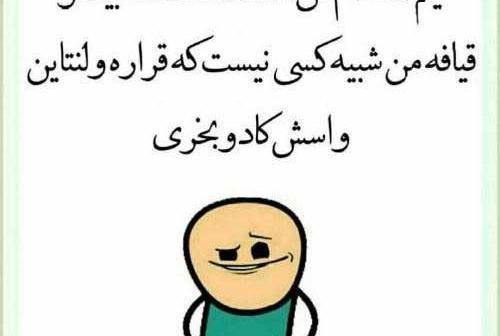 عکس نوشته طنز واسه ولنتاین
