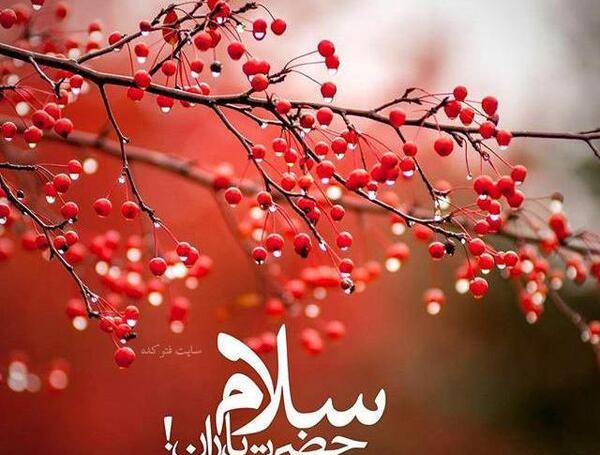 عکس نوشته بهار عزیزم سلام