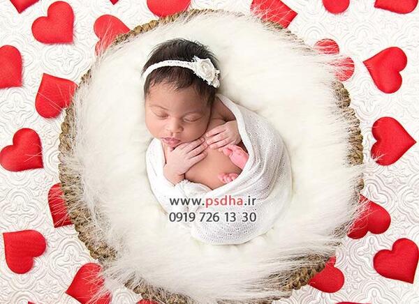عکس نوزاد طراحی