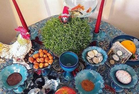 عکس سفره هفت سین معمولی