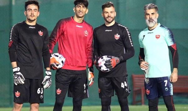 عکس امیرحسین بیات دروازه بان پرسپولیس