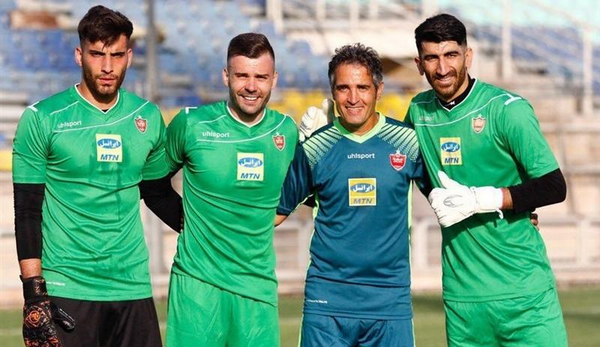 عکس امیرحسین بیات دروازه بان پرسپولیس