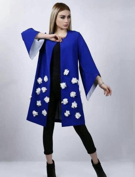 عکس مانتو دخترانه طرح دار