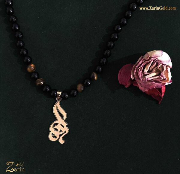 عکس مدال طلا اسم رها