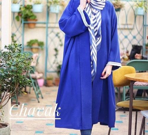 عکس مدل مانتو جدید کیمونو بلند