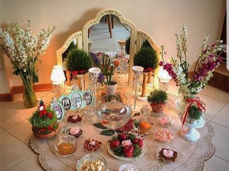 عکس ایده برای میز سفره هفت سین