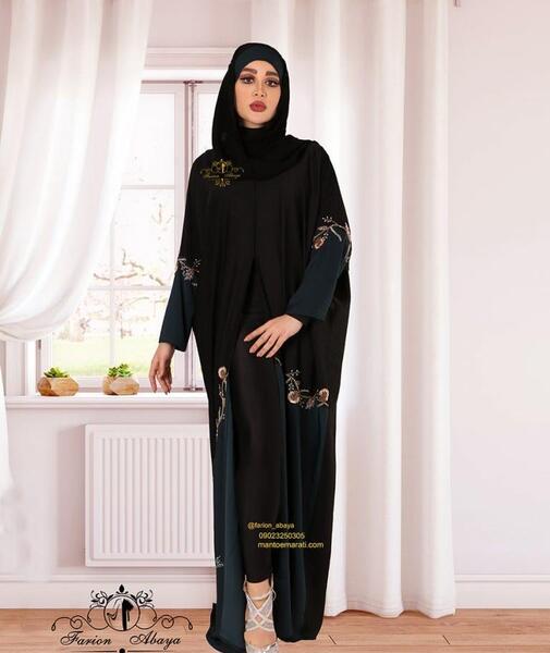 عکس مانتو عربی بلند مجلسی