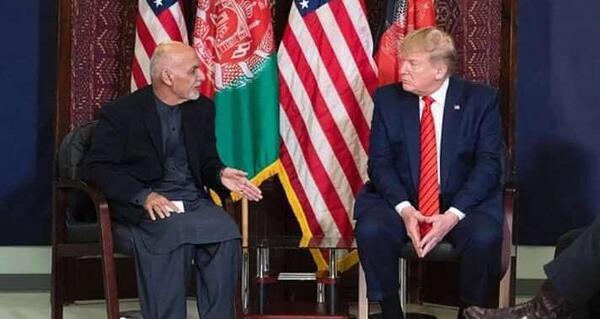 عکس اشرف غنی با زنش