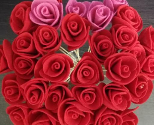 عکس گل رز نمدی